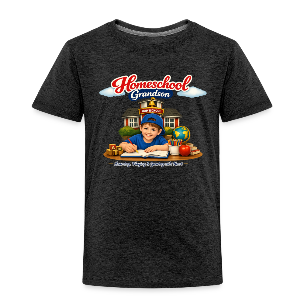 Homeschool Grandson | Boys' T-Shirt - charcoal grey