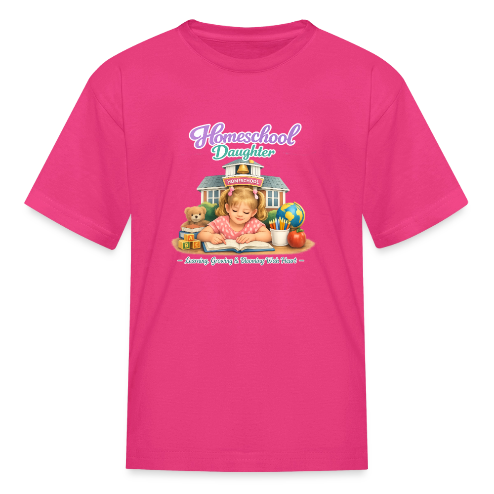 Homeschool Daughter | Girls' T-Shirt - fuchsia