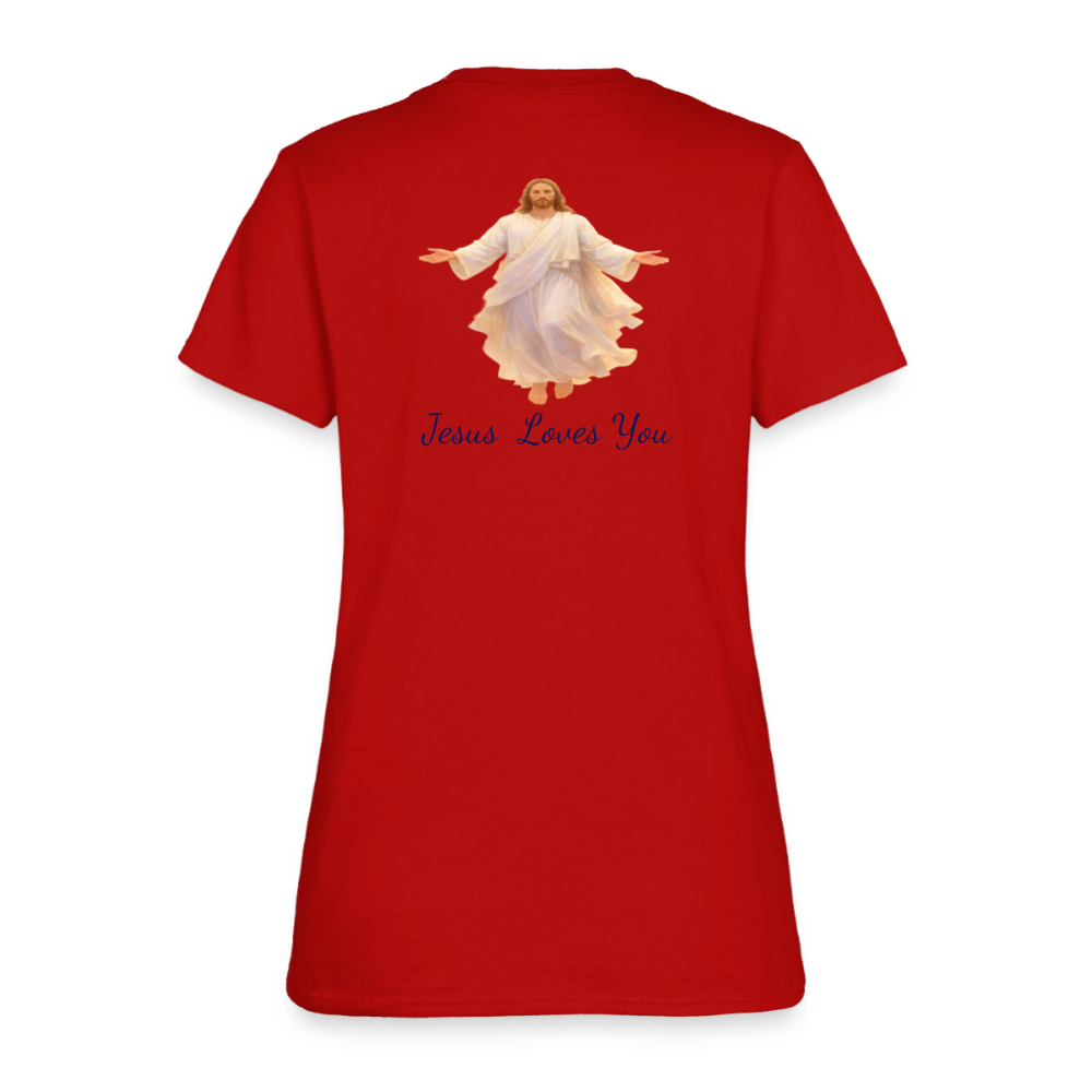 The Grave Could Not Hold Our Lord | Women's T-Shirt - red