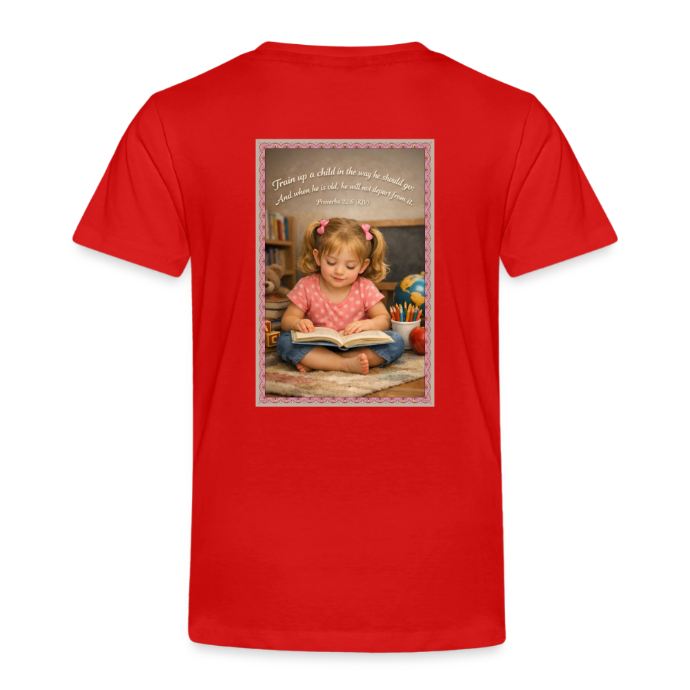 Homeschool Twin Girl — Kids' T-Shirt / Toddler Premium T-Shirt - red