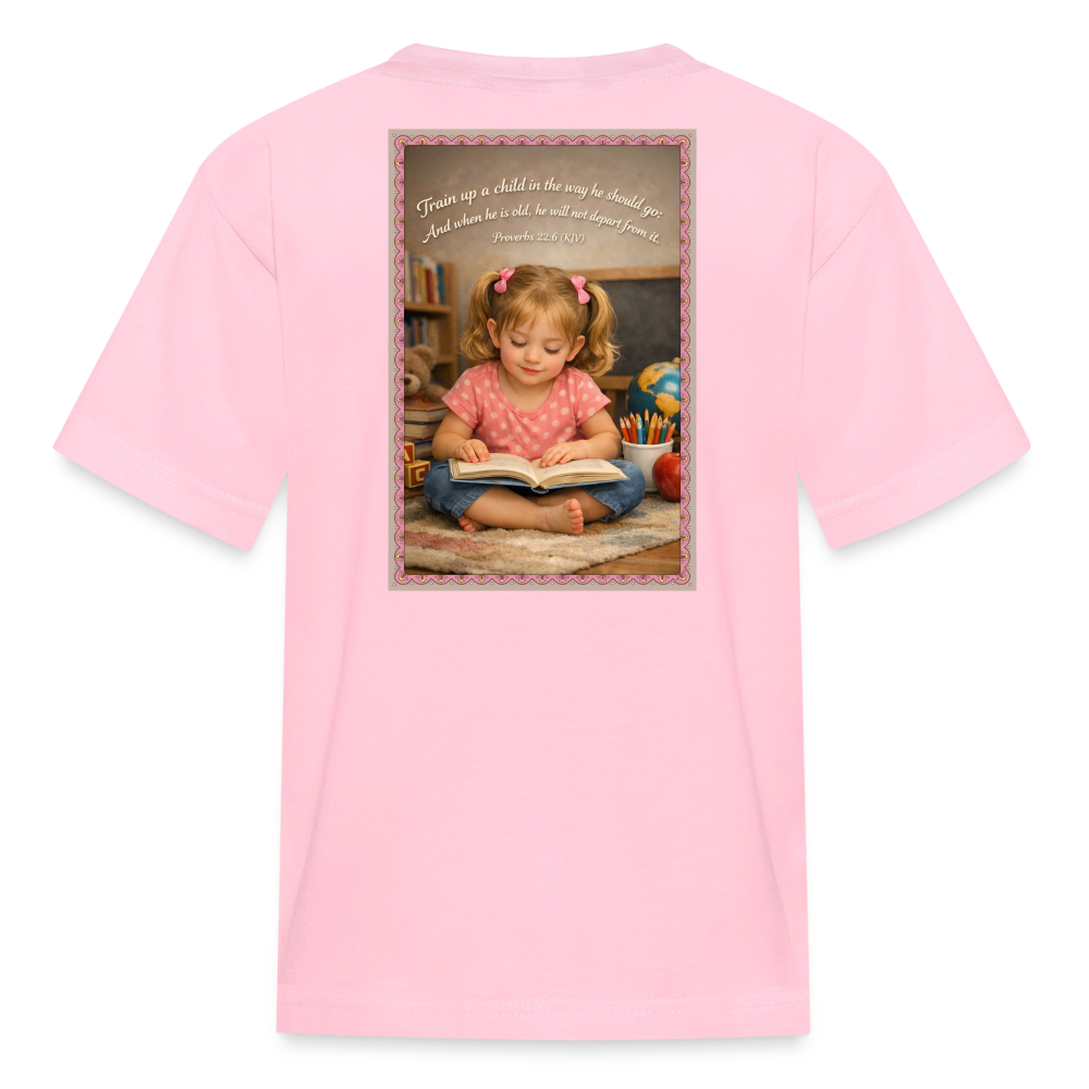 Homeschool Granddaughter | Girls' T-Shirt - pink