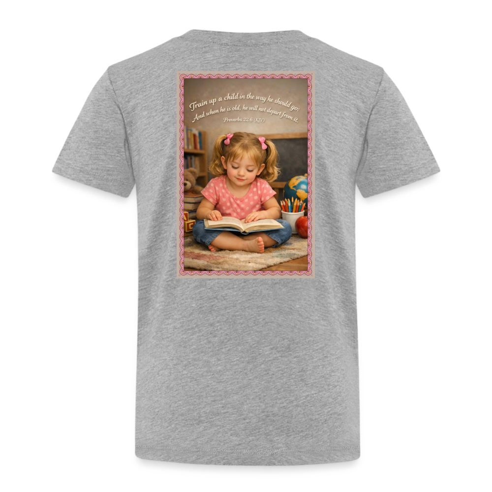 Homeschool Granddaughter | Girls' T-Shirt - heather gray