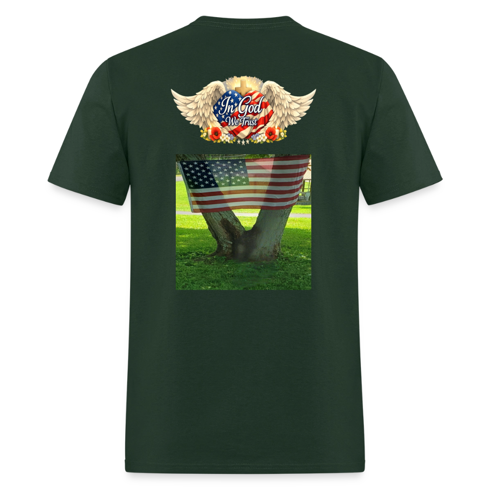 Memorial Day — "Your Sacrifice is Never Forgotten" | Men's T-Shirt — Classic Edition - forest green