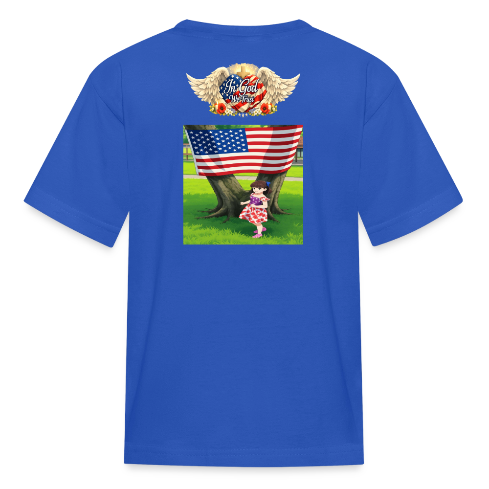 Memorial Day — "Your Sacrifice is Never Forgotten" Kid's | T-Shirt - royal blue