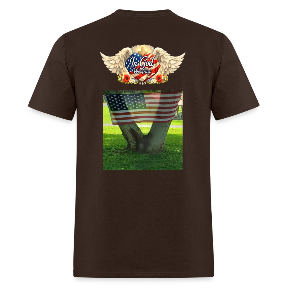 Memorial Day — "Your Sacrifice is Never Forgotten" | Men's T-Shirt — Classic Edition - brown