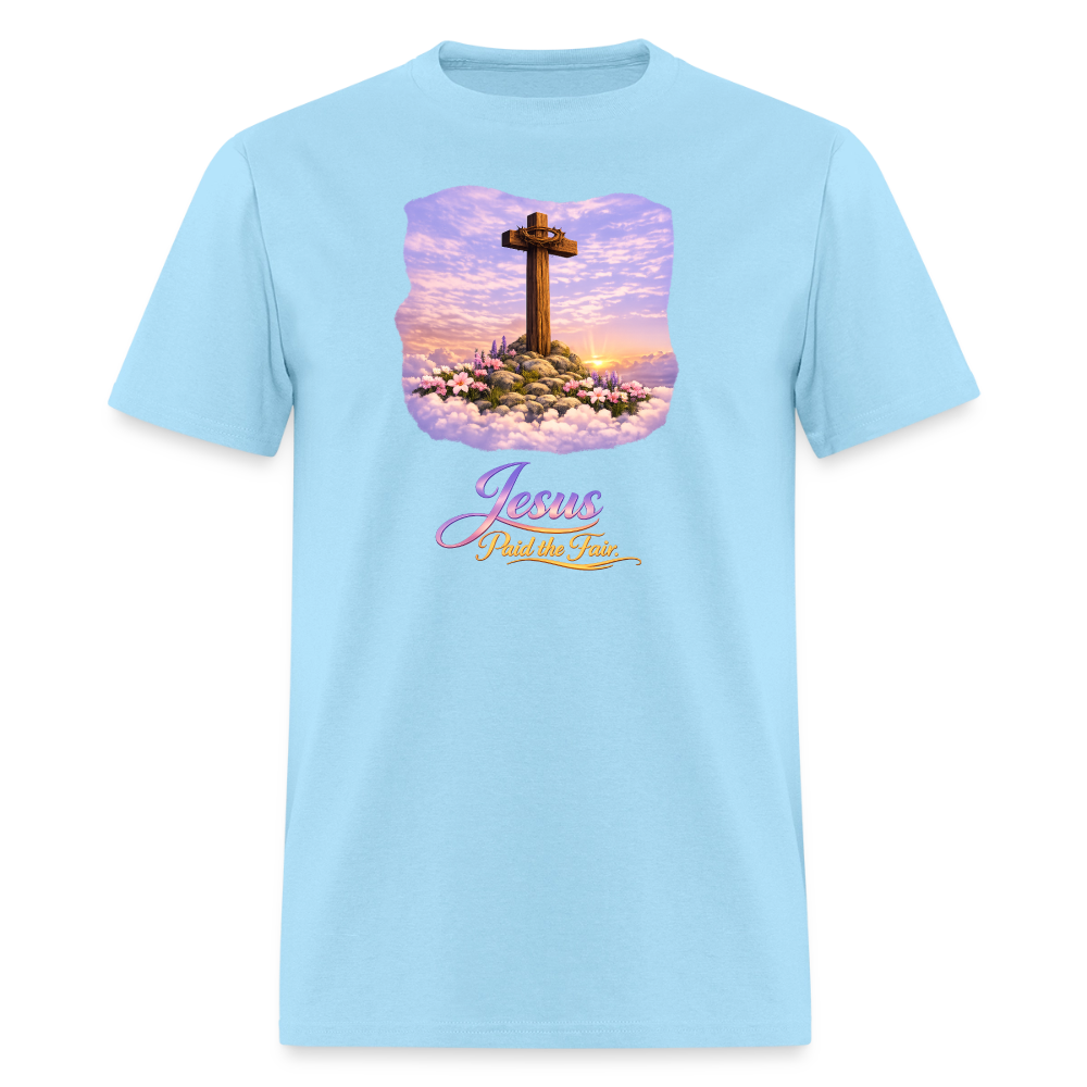 Jesus Paid the Fair | Men's T-Shirt | GILDAN 5000 - powder blue