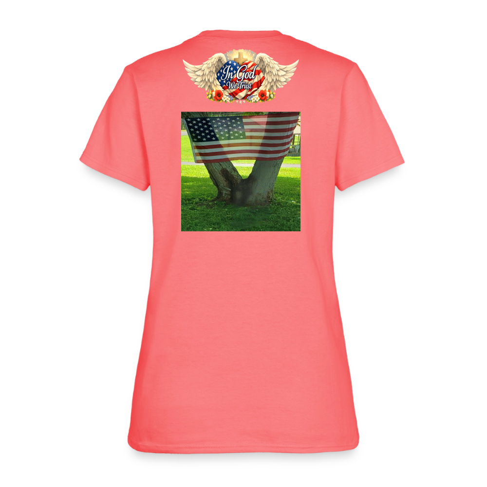 Memorial Day - Your Sacrifice is Never Forgotten | Women's T-Shirt - Classic Edition - coral