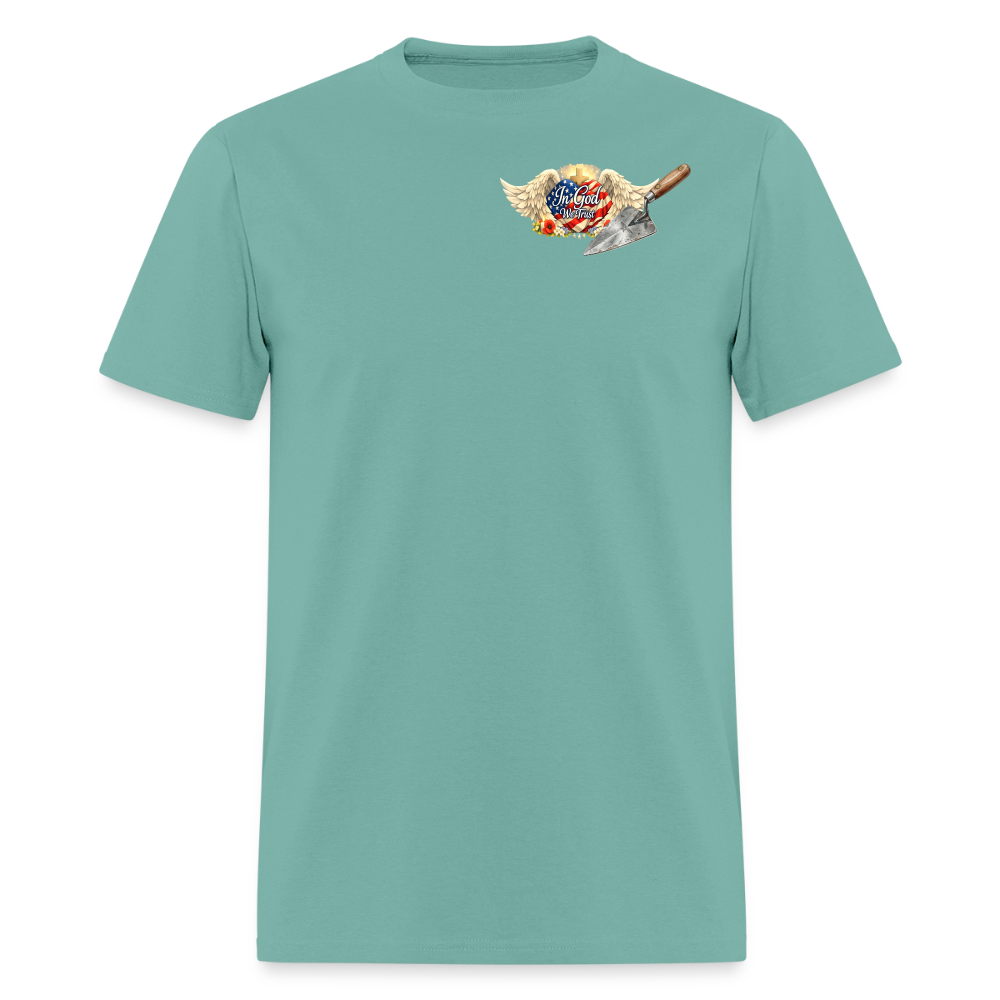 "Building the Future" | Masonry & Bricklayer Men's T-Shirt - aquatic