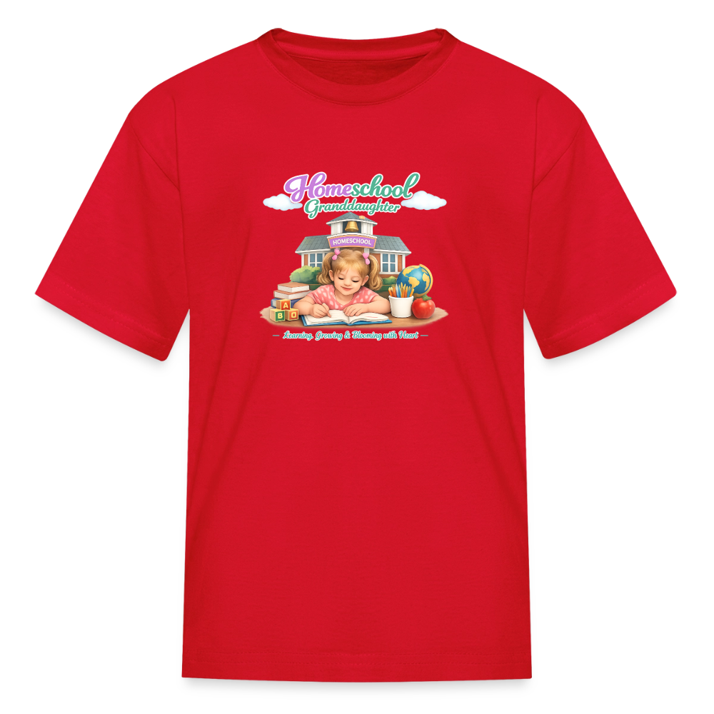 Homeschool Granddaughter | Girls' T-Shirt - red