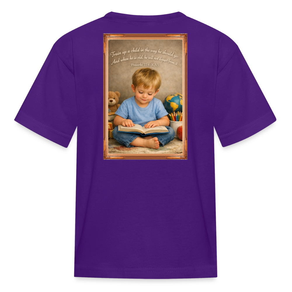 Homeschool Grandson | Boys' T-Shirt - purple