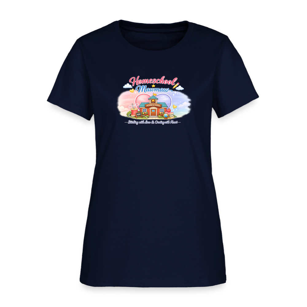 Homeschool Mawmaw | Women's T-Shirt - navy