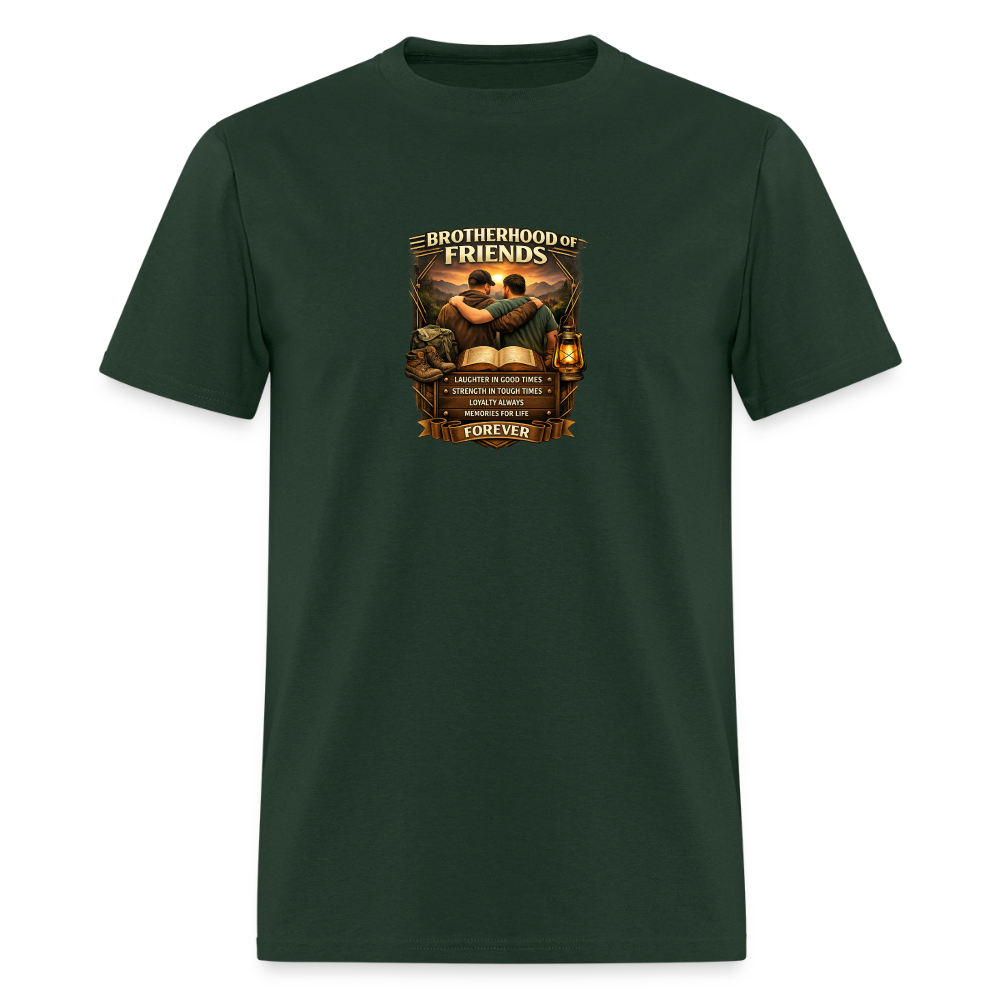 "Brotherhood of Friends" | Men's T-Shirt | GILDAN 5000 - forest green