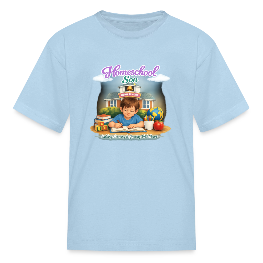 Homeschool Son | Boys' T-Shirt - powder blue