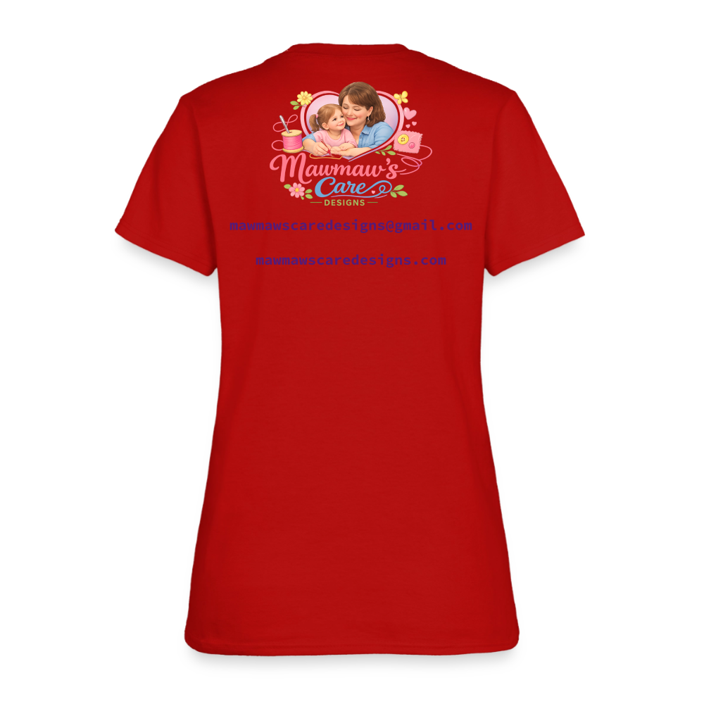 The Grave Could Not Hold Our Lord | Women's T-Shirt | 2nd Edition - red