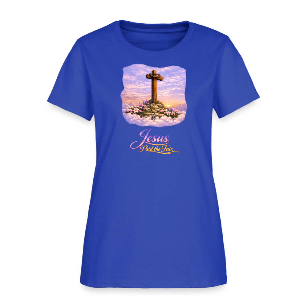 Jesus Paid the Fair. | Women's T-Shirt - royal blue