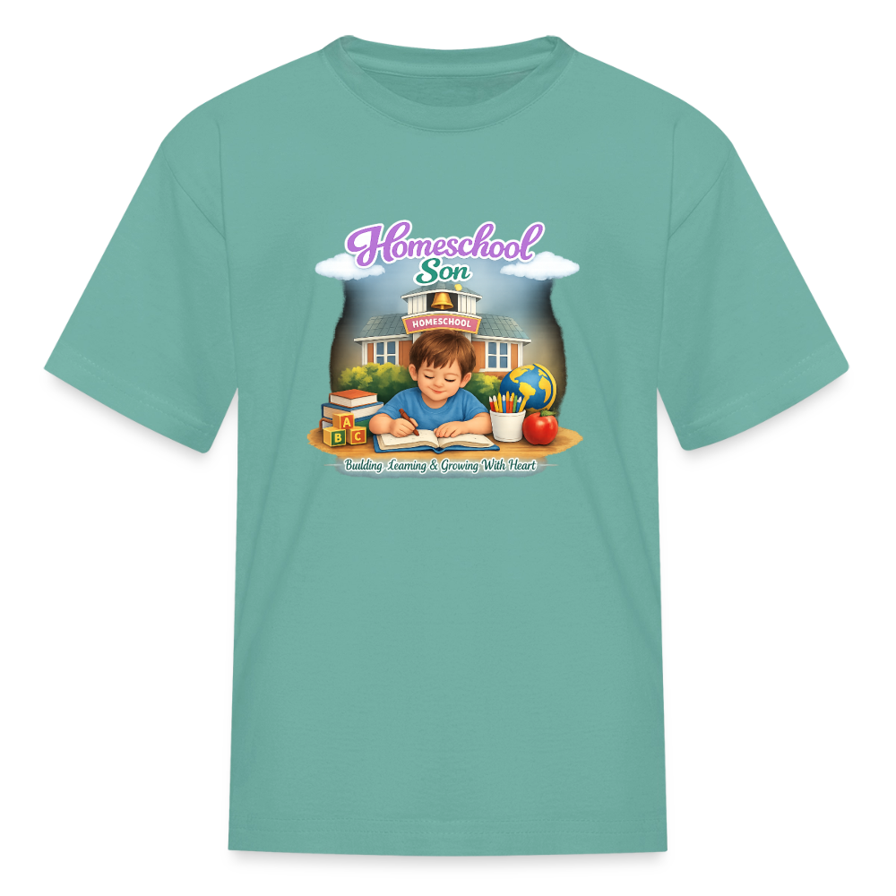 Homeschool Son | Boys' T-Shirt - aquatic