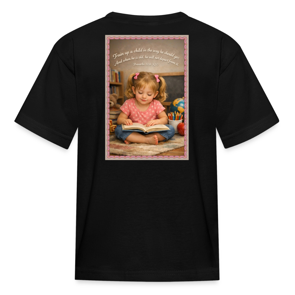Homeschool Granddaughter | Girls' T-Shirt - black