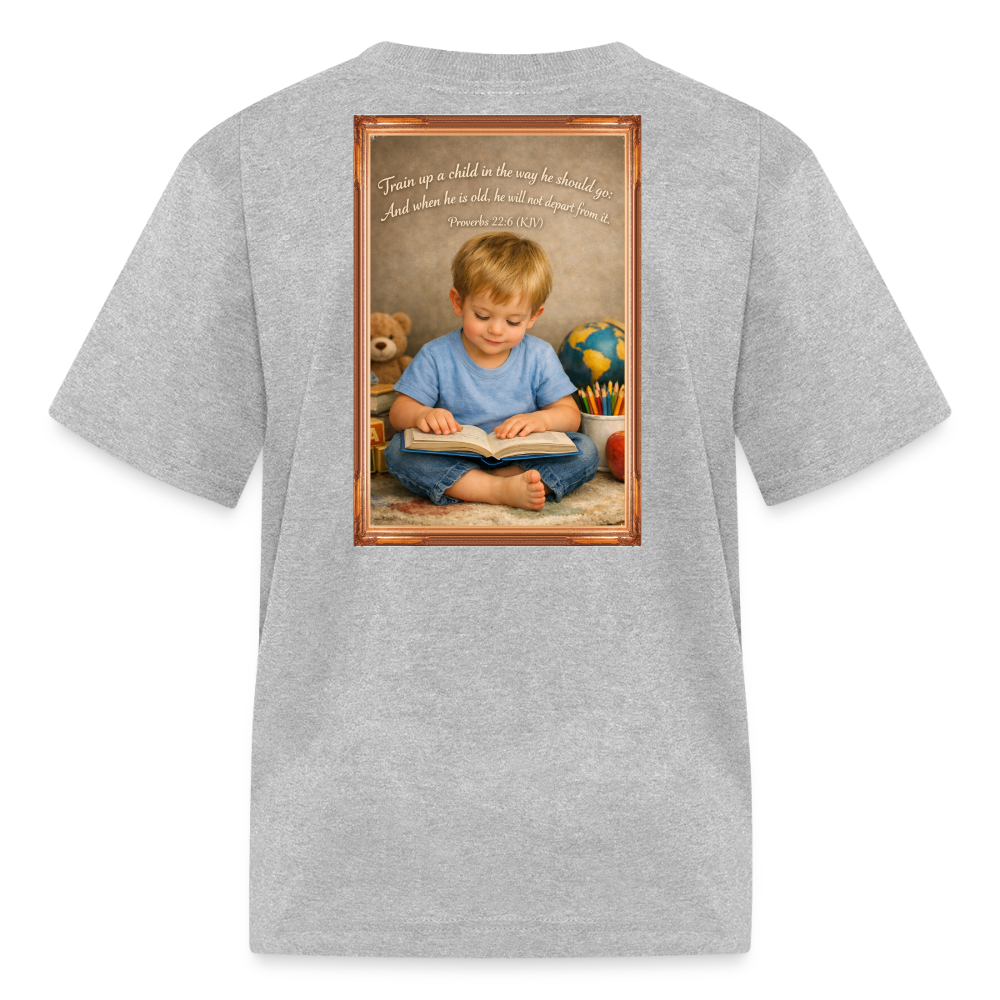 Homeschool Grandson | Boys' T-Shirt - heather gray