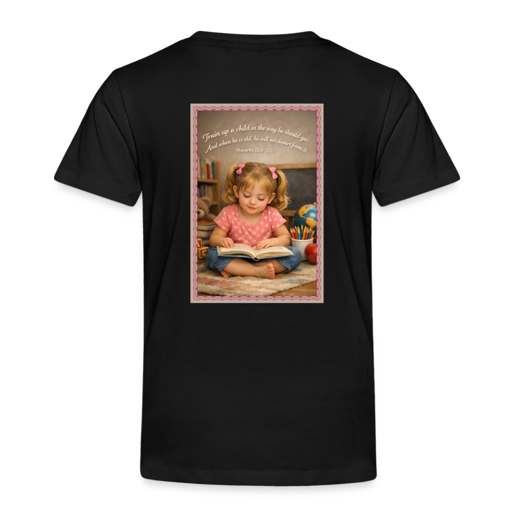 Homeschool Twin Girl — Kids' T-Shirt / Toddler Premium T-Shirt - black