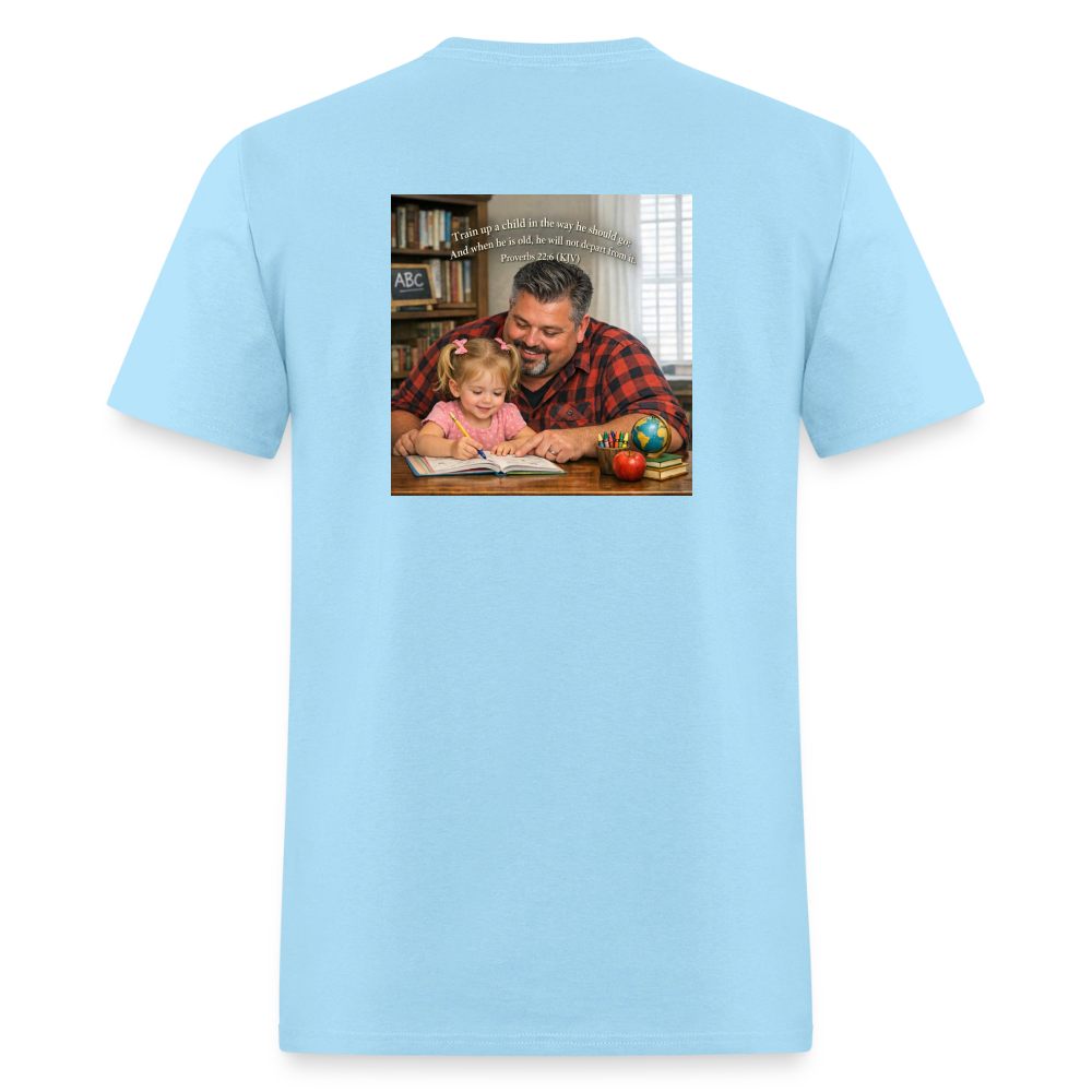 Homeschool Pawpaw | Men's T-Shirt | GILDAN 5000 - powder blue
