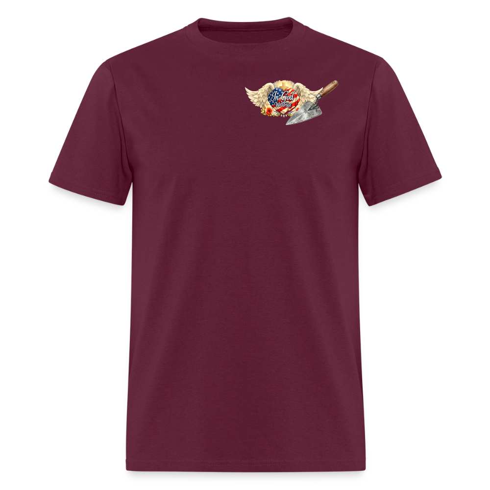 "Building the Future" | Masonry & Bricklayer Men's T-Shirt - burgundy