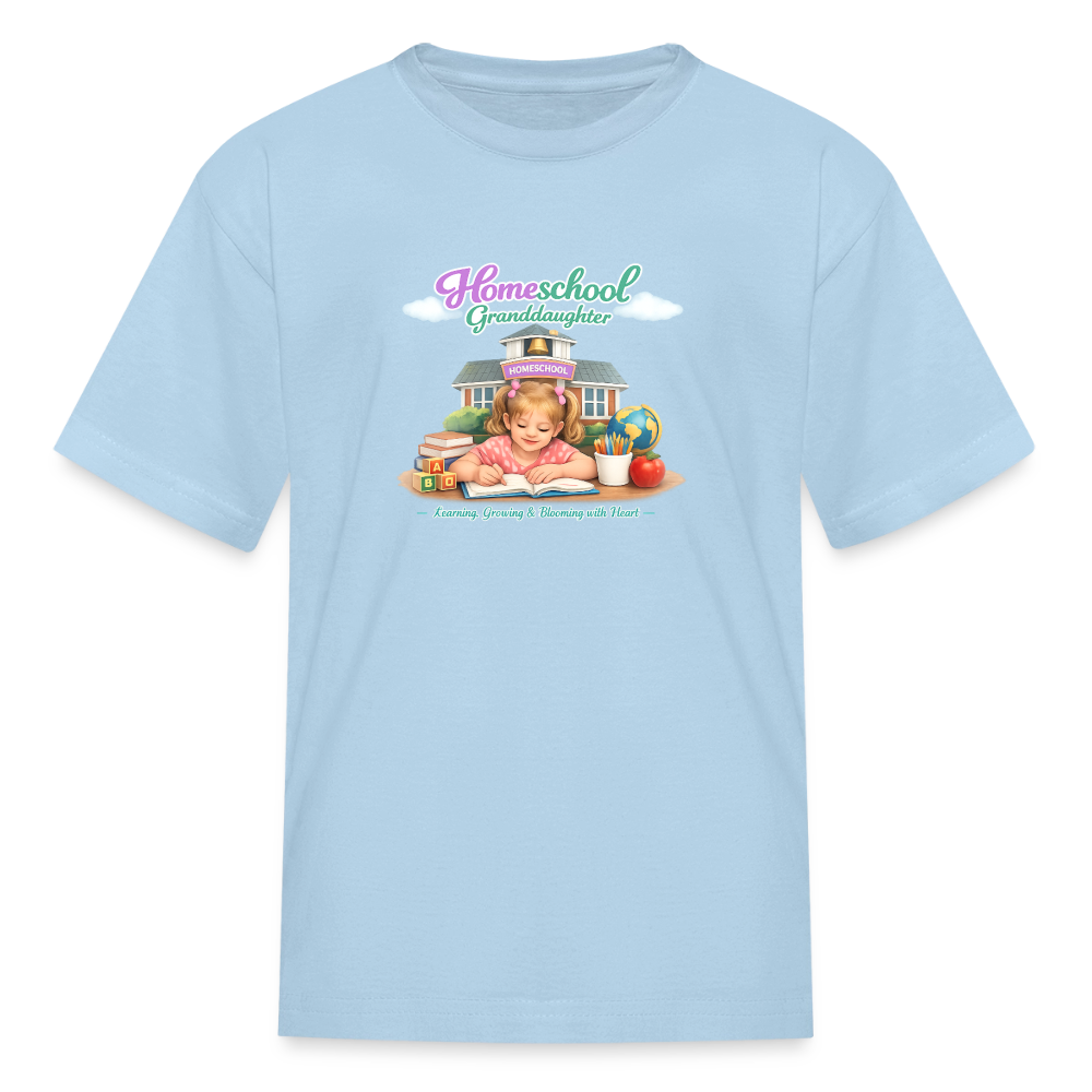 Homeschool Granddaughter | Girls' T-Shirt - powder blue