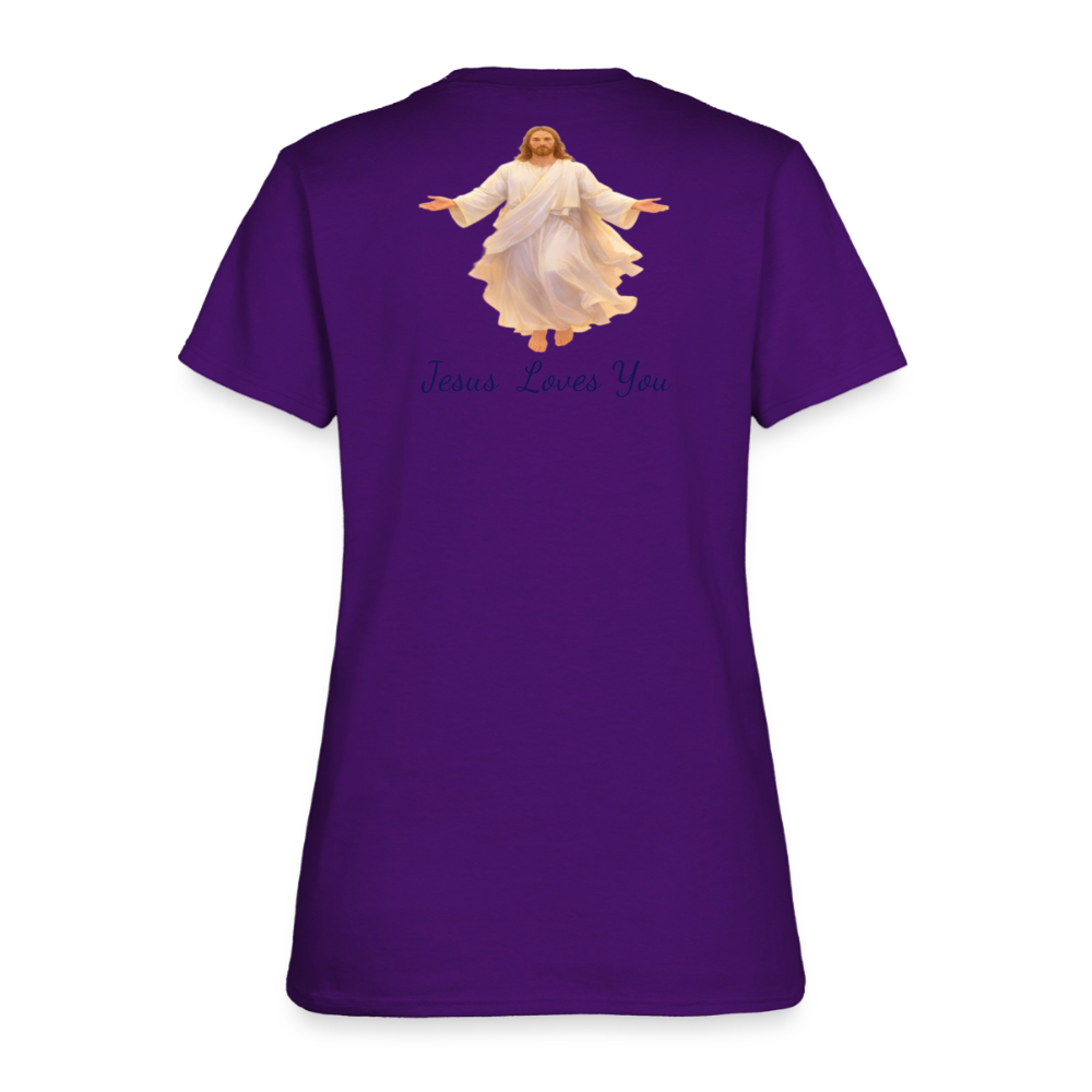 The Grave Could Not Hold Our Lord | Women's T-Shirt - purple