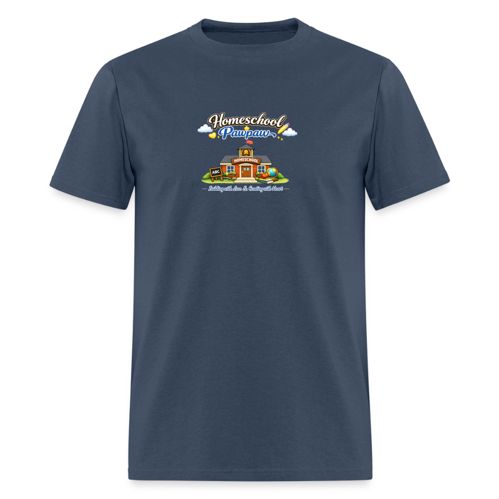 Homeschool Pawpaw | Men's T-Shirt | GILDAN 5000 -  blue dusk