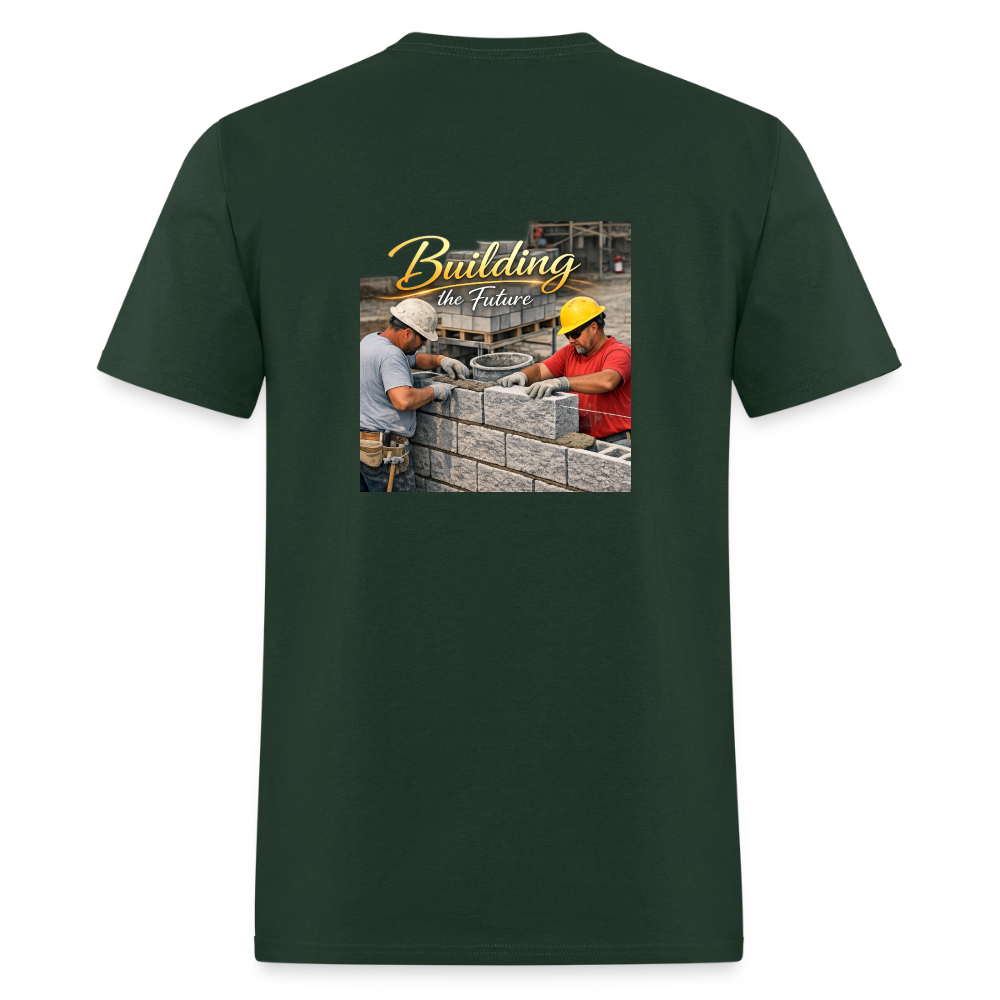 "Building the Future" | Masonry & Bricklayer Men's T-Shirt - forest green