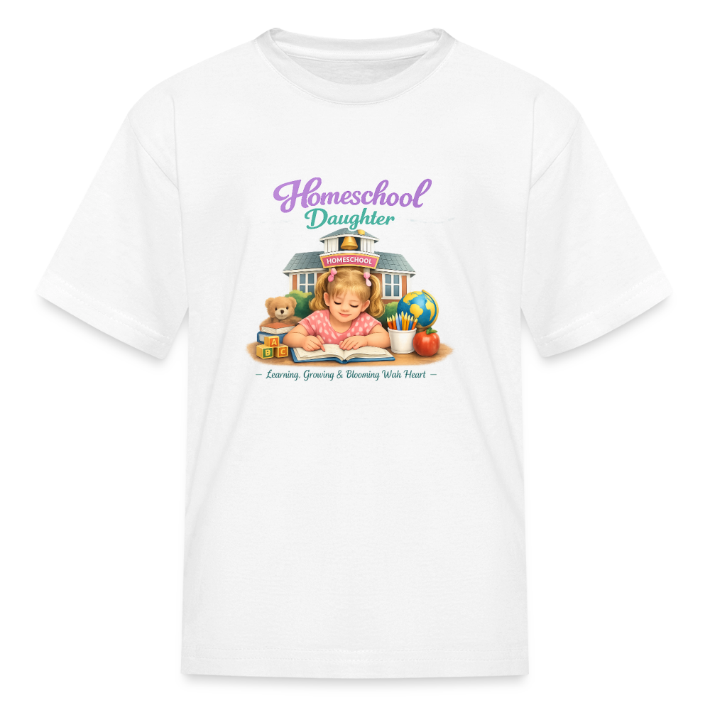 Homeschool Daughter | Girls' T-Shirt - white