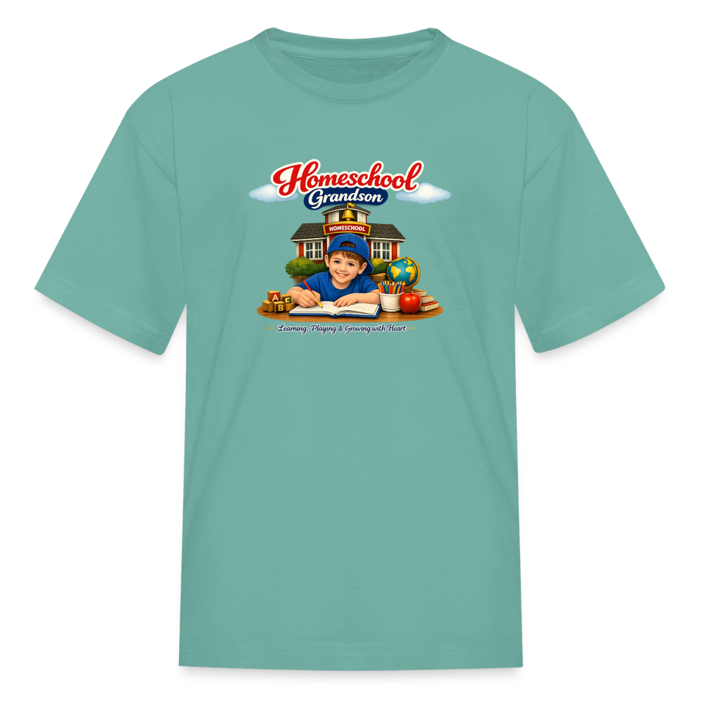 Homeschool Grandson | Boys' T-Shirt - aquatic