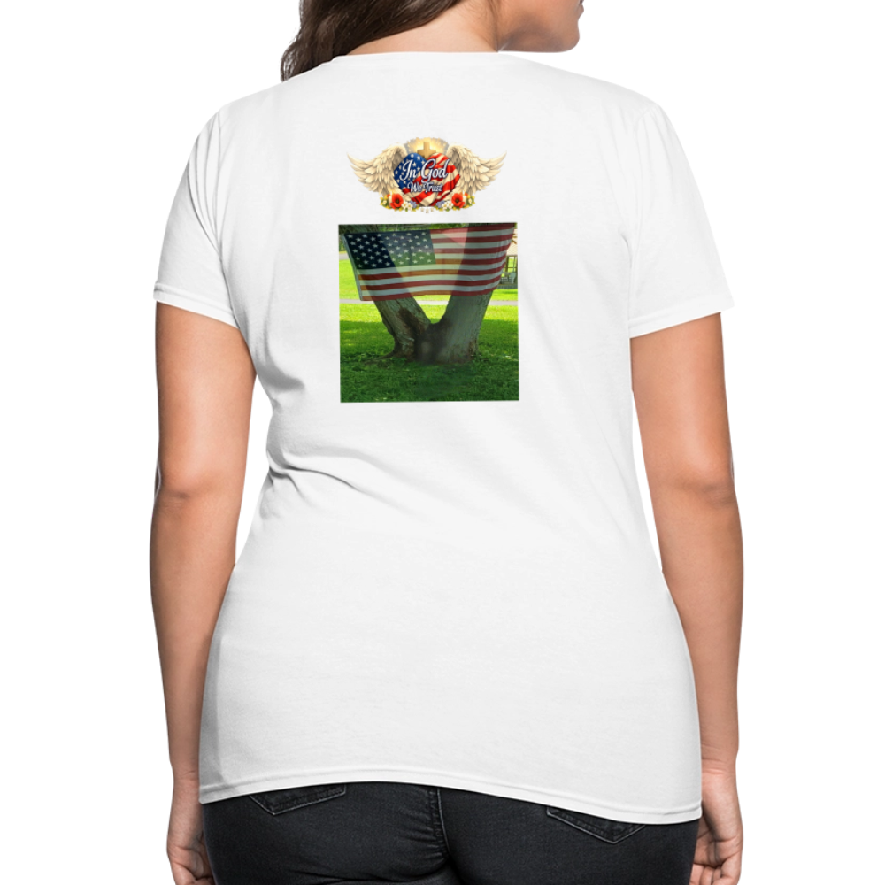 Memorial Day — "Your Sacrifice is Never Forgotten" | Women's T-Shirt — Classic Edition - white