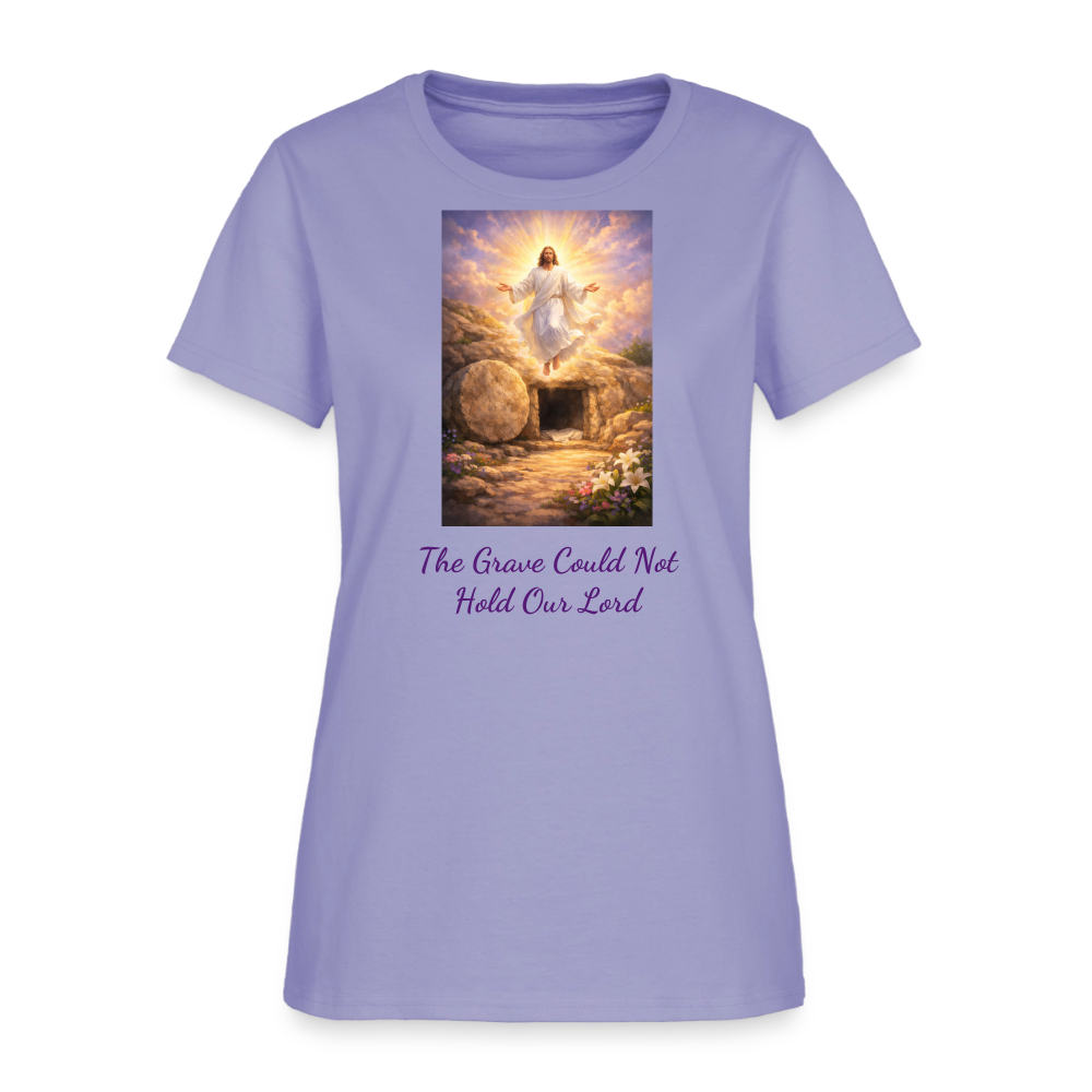 The Grave Could Not Hold Our Lord | Women's T-Shirt - lavender