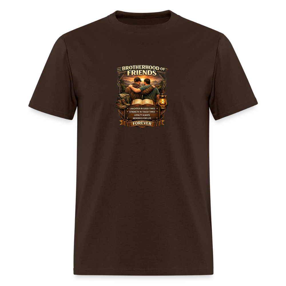 "Brotherhood of Friends" | Men's T-Shirt | GILDAN 5000 - brown
