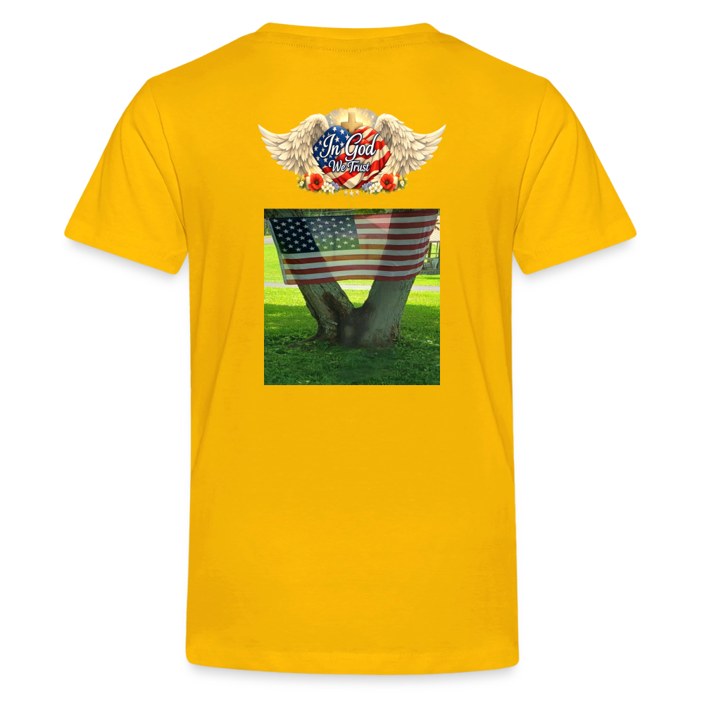 Memorial Day — "Your Sacrifice is Never Forgotten" | Kids' T-Shirt — Classic Edition - sun yellow