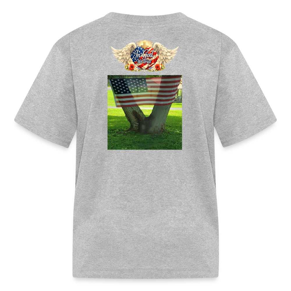 Memorial Day — "Your Sacrifice is Never Forgotten" | Kids' T-Shirt — Classic Edition - heather gray