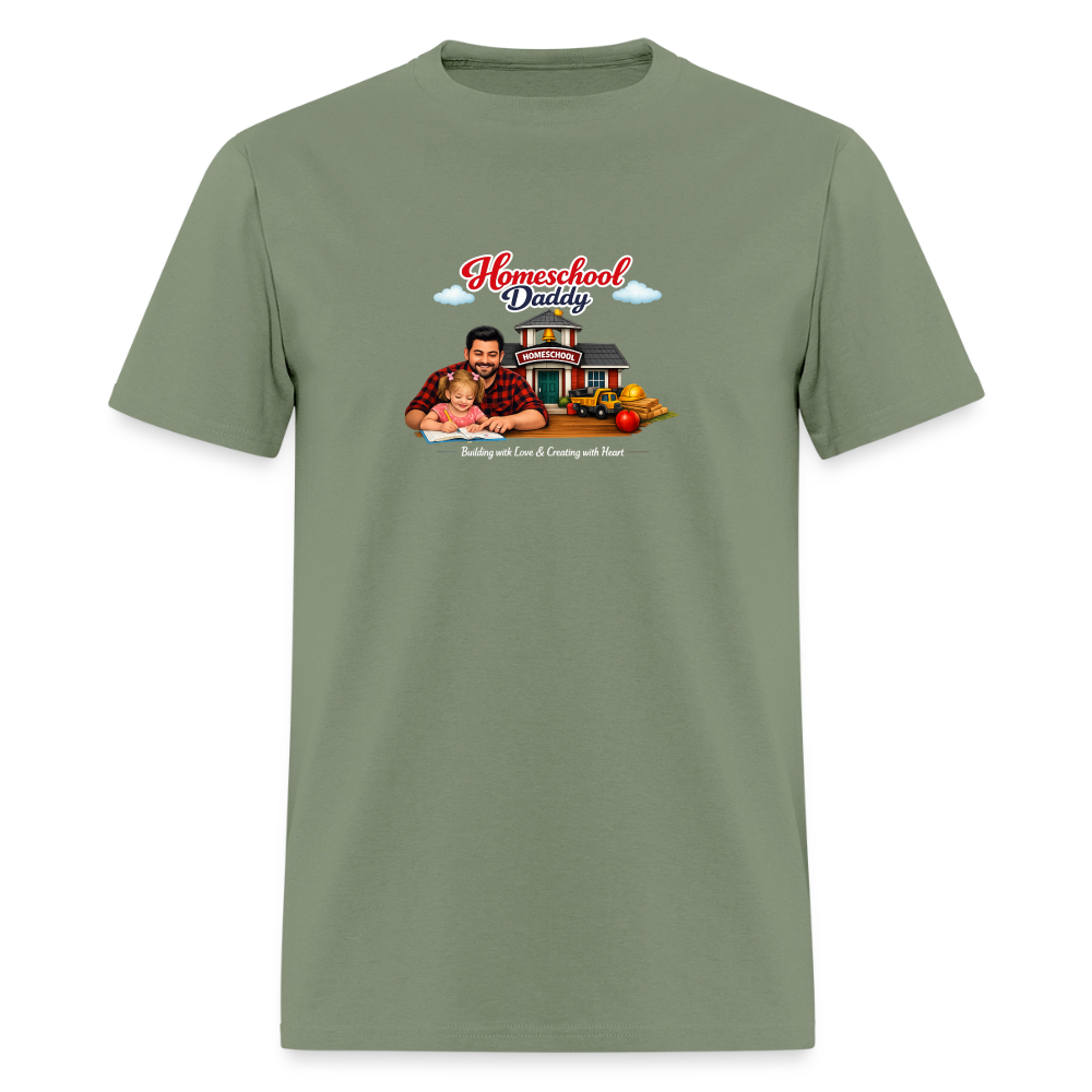 Homeschool Daddy | Men's T-Shirt GILDAN 5000 - military green