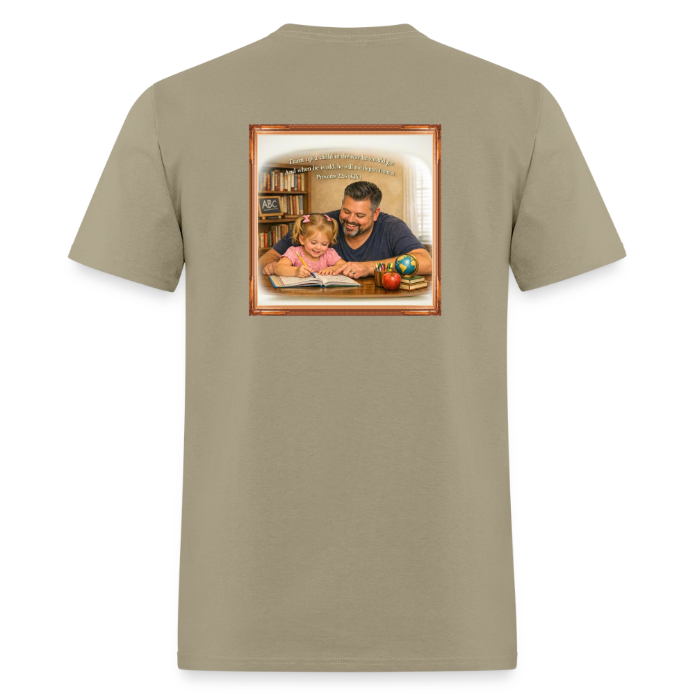 Homeschool Daddy | Men's T-Shirt GILDAN 5000 - khaki