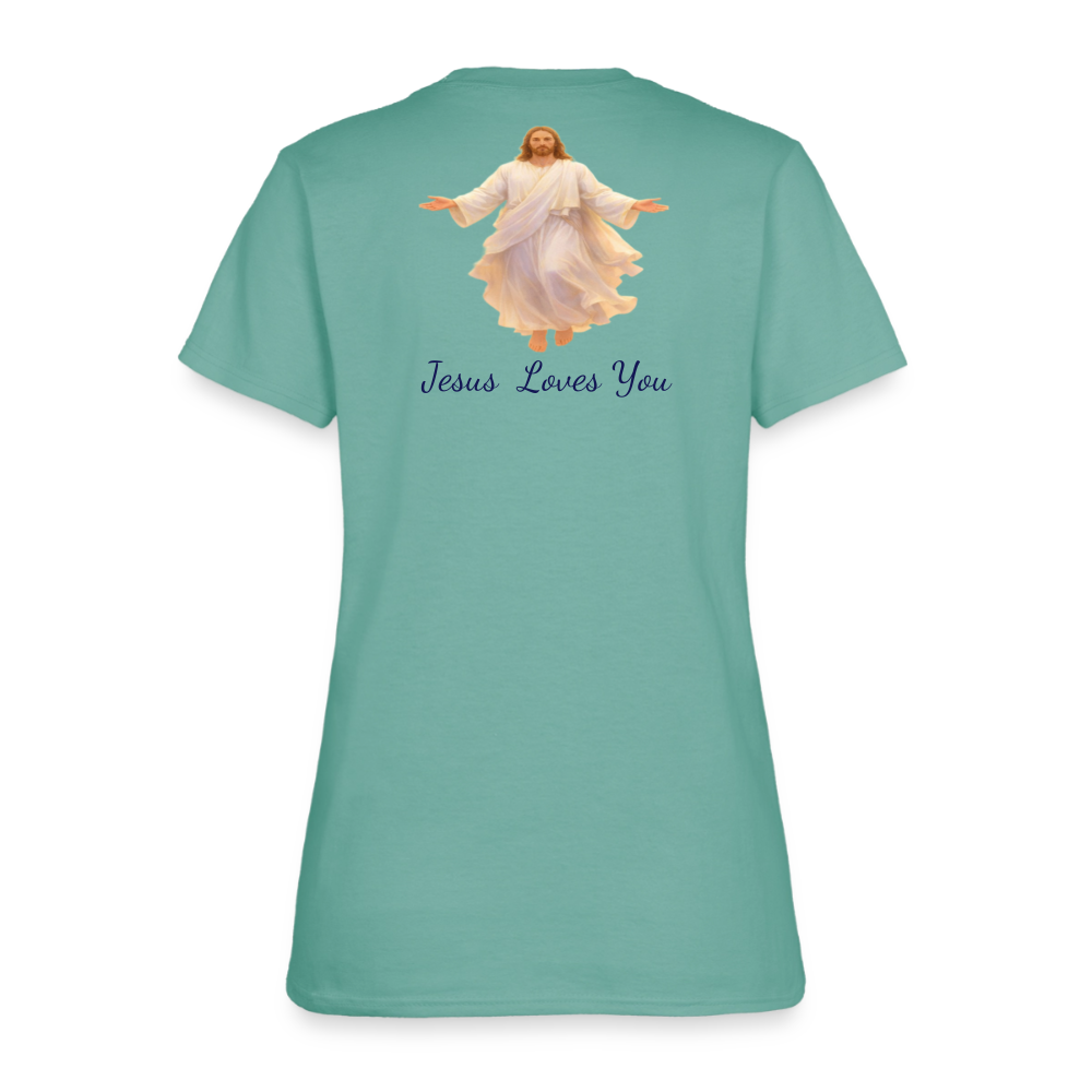 The Grave Could Not Hold Our Lord | Women's T-Shirt - aquatic