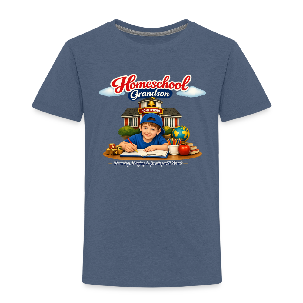 Homeschool Grandson | Boys' T-Shirt - heather blue