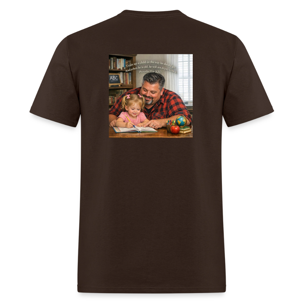 Homeschool Pawpaw | Men's T-Shirt | GILDAN 5000 - brown