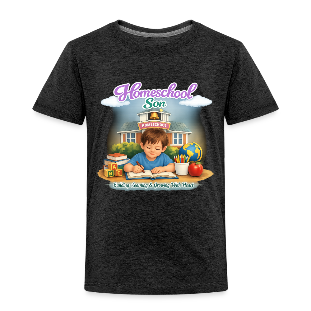 Homeschool Son | Boys' T-Shirt - charcoal grey