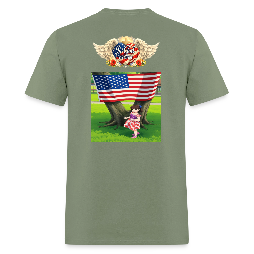 Memorial Day — "Your Sacrifice is Never Forgotten" T-Shirt | Men's T-Shirt | GILDAN 5000 - military green