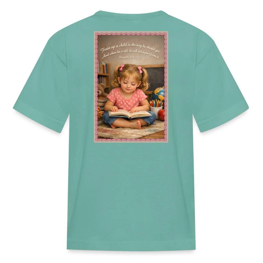Homeschool Granddaughter | Girls' T-Shirt - aquatic