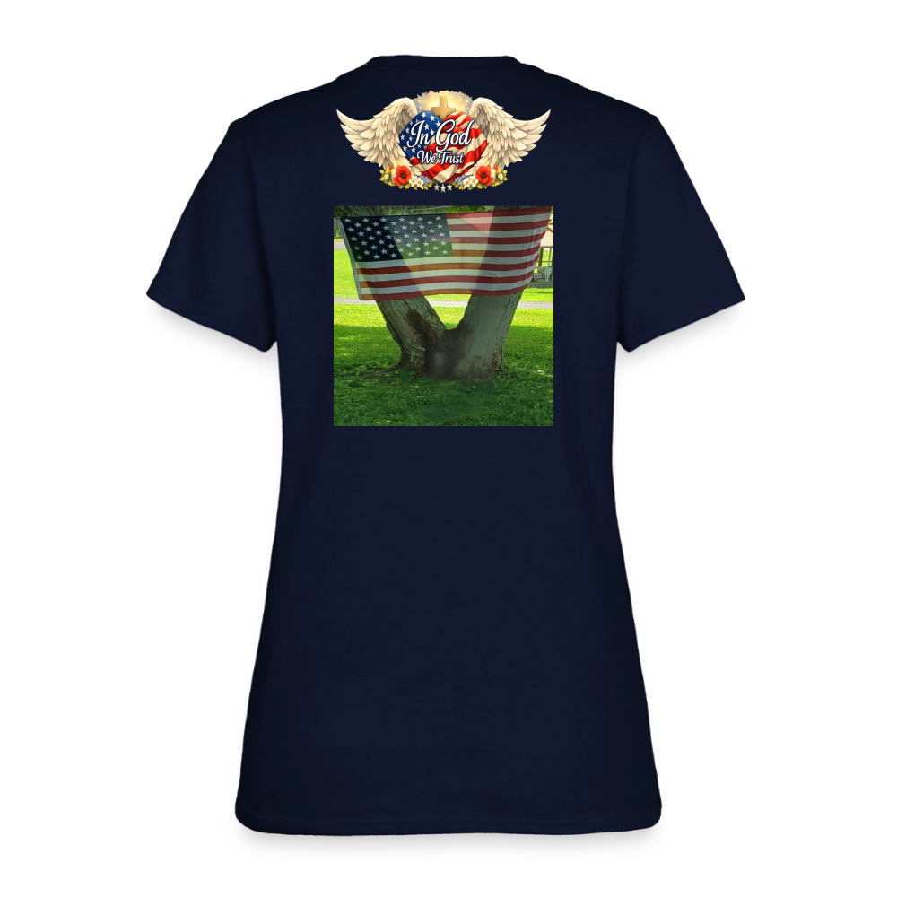 Memorial Day - Your Sacrifice is Never Forgotten | Women's T-Shirt - Classic Edition - navy