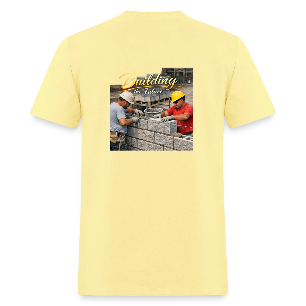 "Building the Future" | Masonry & Bricklayer Men's T-Shirt - cornsilk