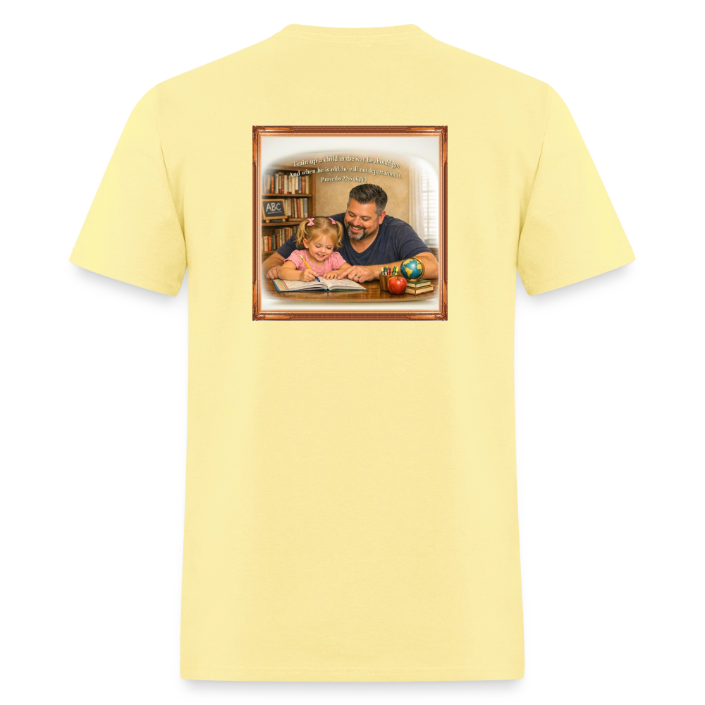 Homeschool Daddy | Men's T-Shirt GILDAN 5000 - cornsilk