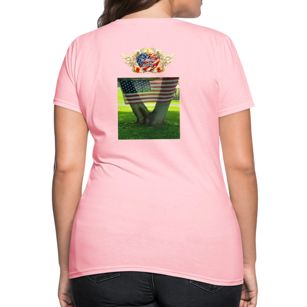 Memorial Day — "Your Sacrifice is Never Forgotten" | Women's T-Shirt — Classic Edition - pink