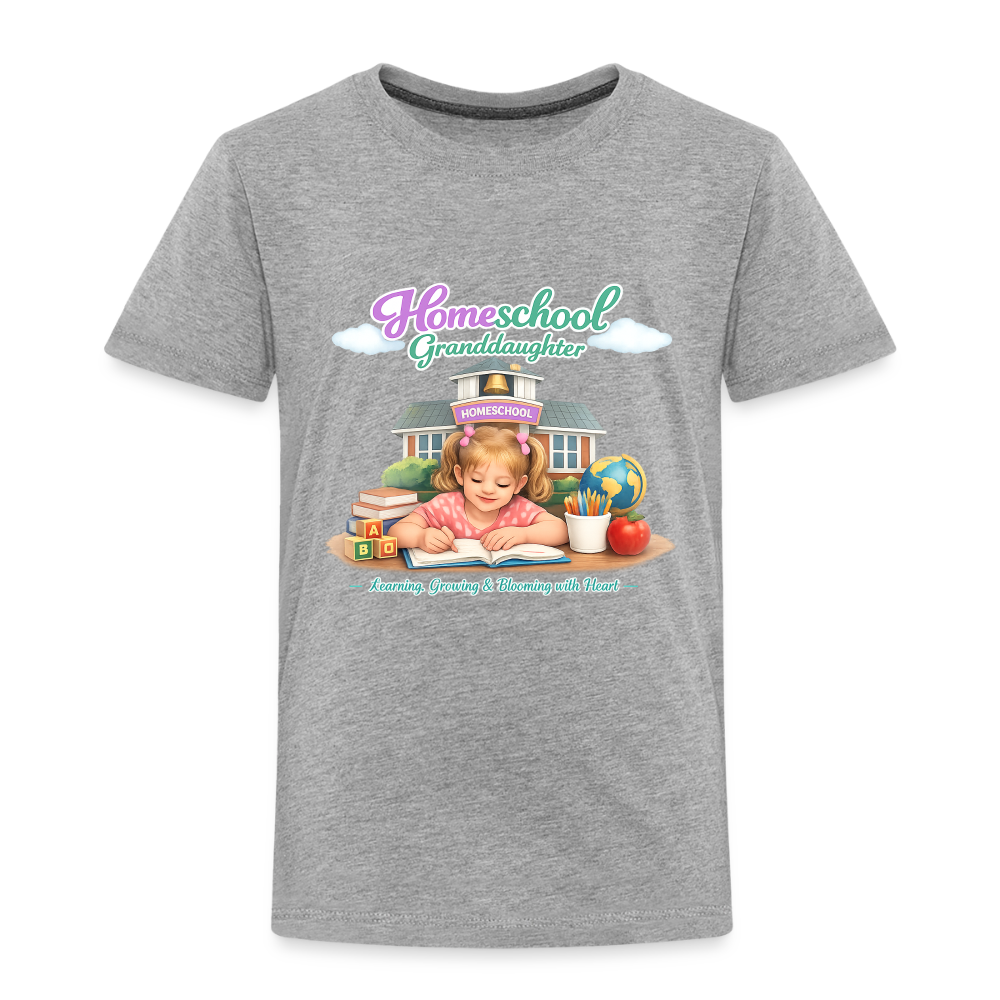 Homeschool Granddaughter | Girls' T-Shirt - heather gray