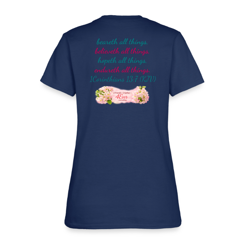 Best Friends | Women's T-Shirt -  blue dusk